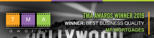 TMA 2019 award-winner logo. Mr Mortgages: Best Business Quality